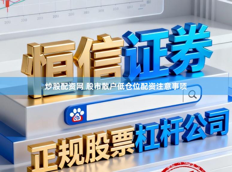 炒股配资网 股市散户低仓位配资注意事项